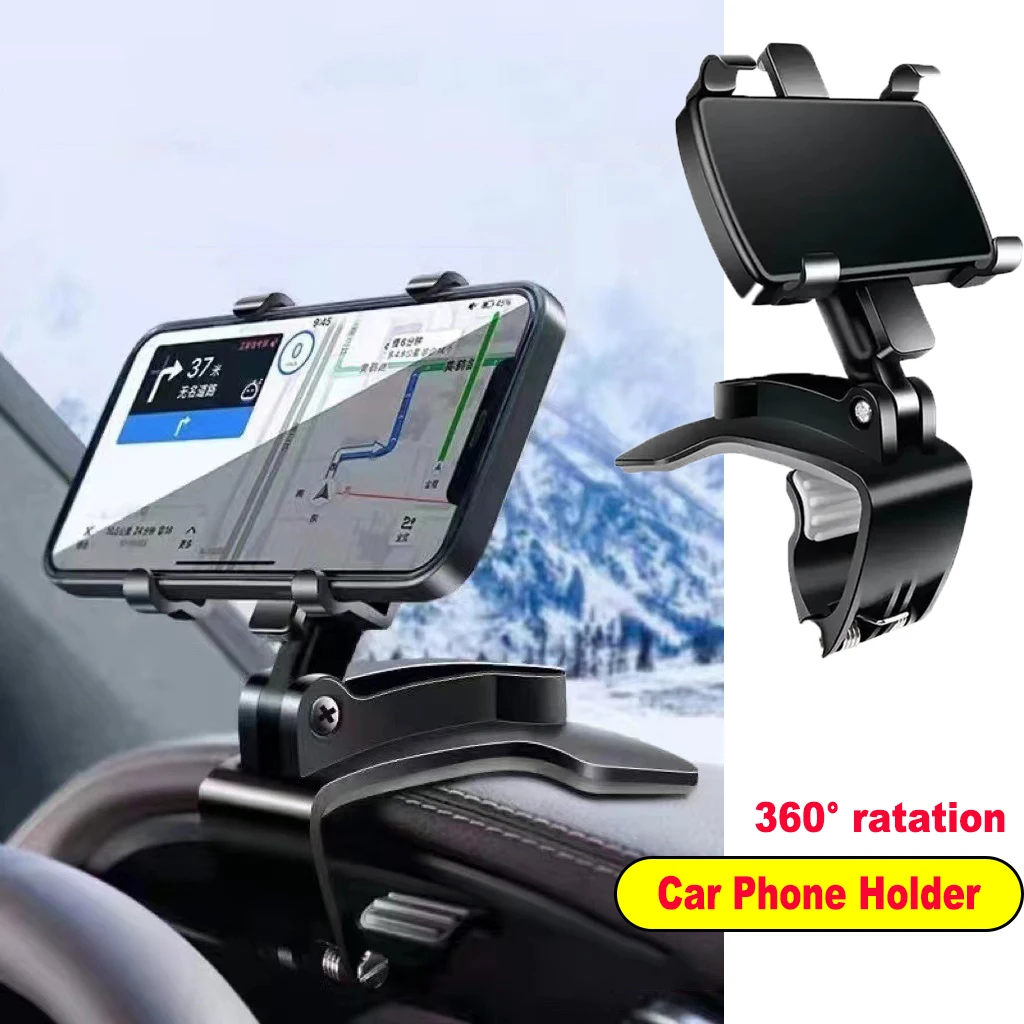 

Universal Car Mobile Phone Holder 360° Rotation Dashboard Cellphone Stand GPS Support Car Phone Holder for IPhone Samsung Xiaomi