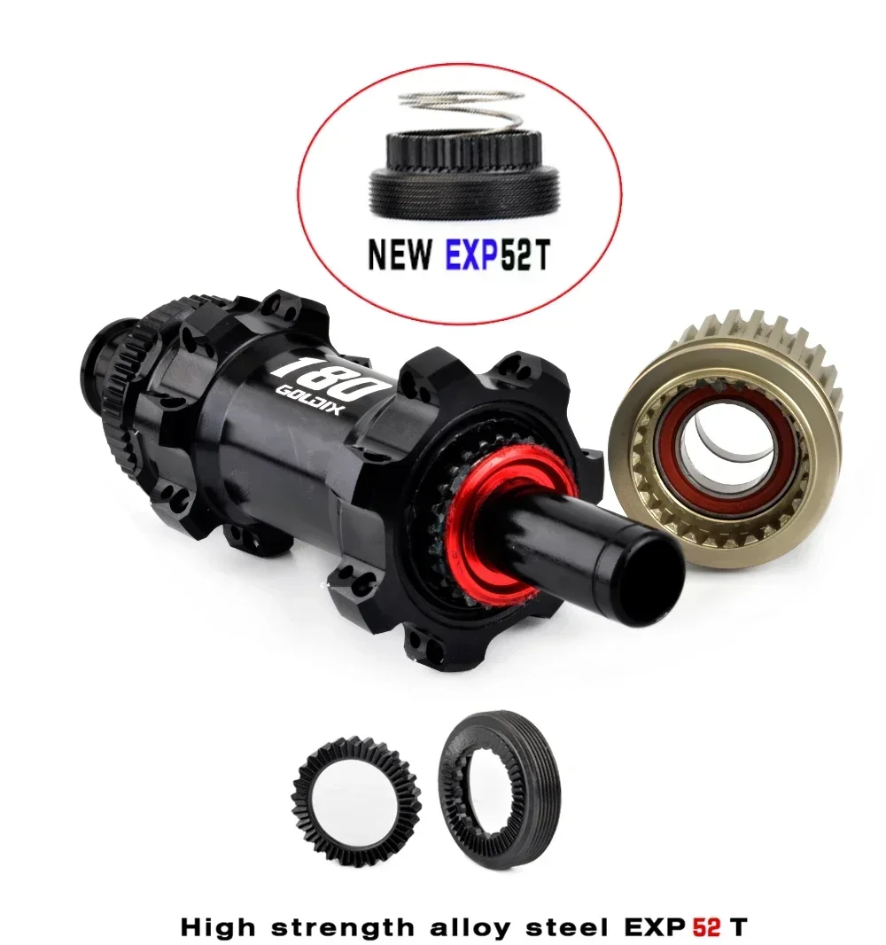 GOLDIX M180 mountain bike hub BOOST central lock 28H EXP 52T ratchet suitable for SHIMANO  11/12 speed bicycle accessories