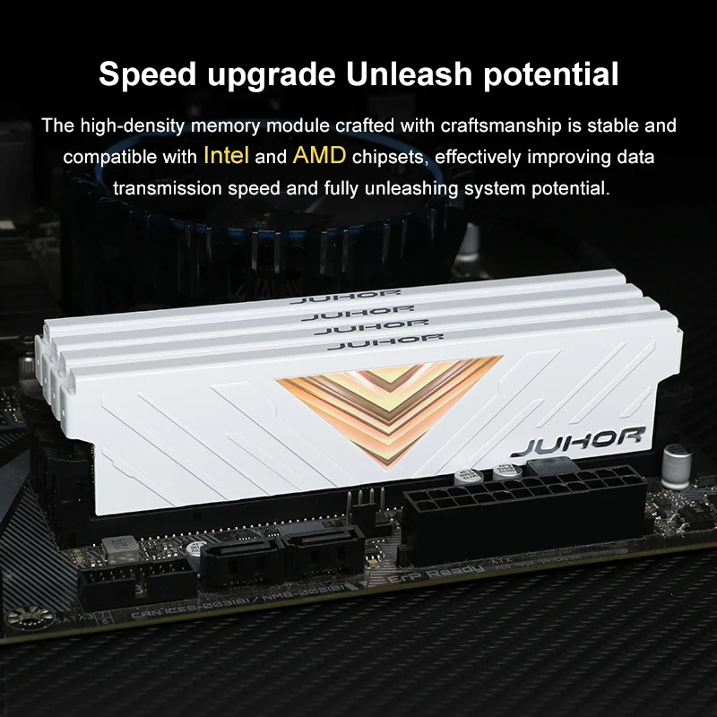 JUHOR DDR4 8GB 16GB 3200MHz XMP2.0 Overclocking Compatible for AMD