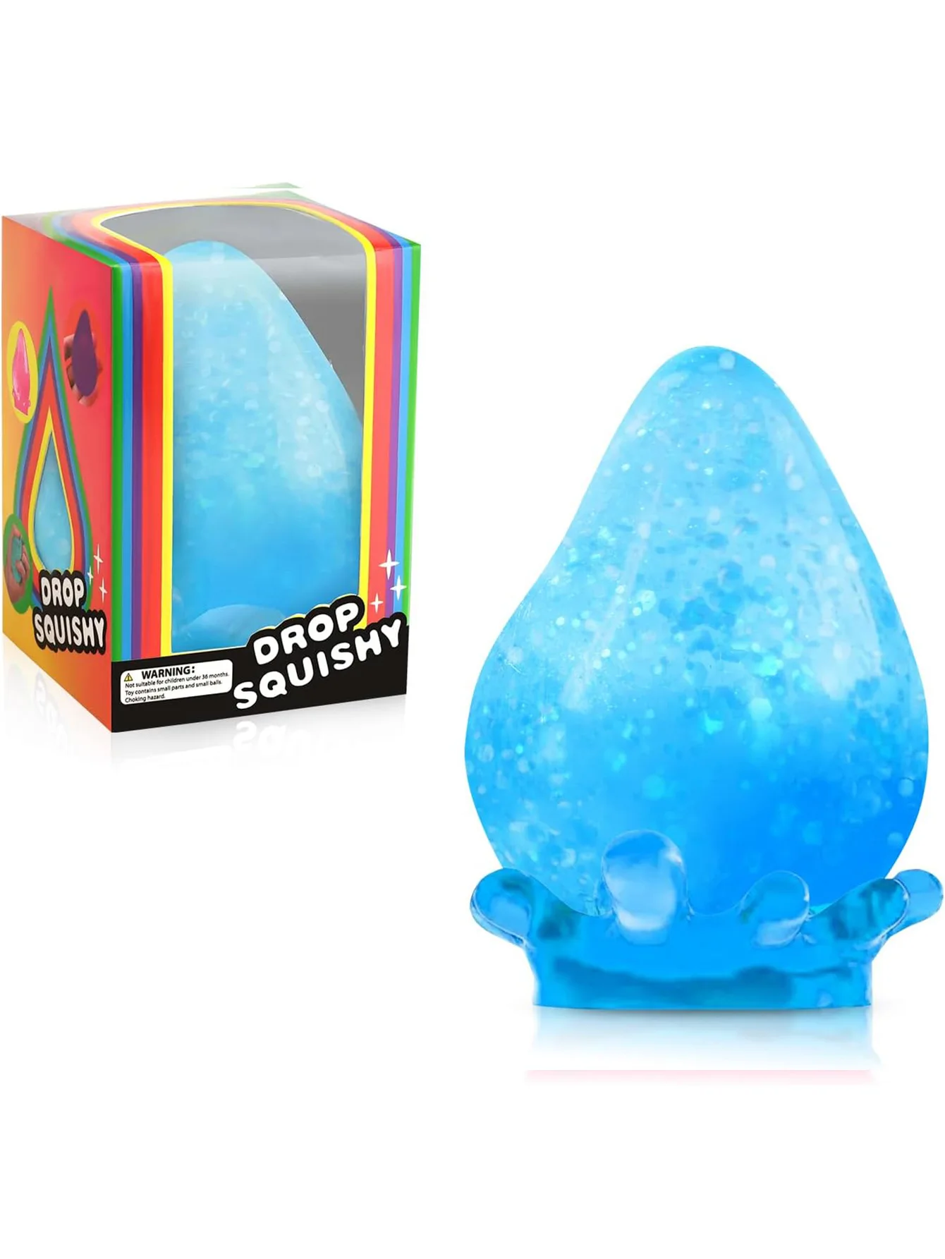 Kids Squishy Soft Cube Zero Stress Ball Sensory Toys Autism Squeeze Toy Kawaii Dream Drop Squishies for Children's Birthday Gift