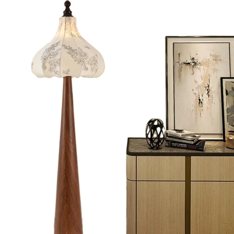 

Internet celebrity art elegant retro floor lamp light luxury simple living room bedroom bedside sofa vertical
