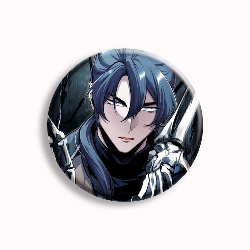 Pin de botón de The Genius Assassin Who Take it All Manhwa, Manga coreana, Shin Kanghu, Jang, shihwan, broche de Anime, insignia de cómic