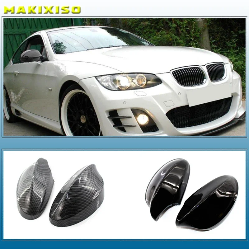 

For BMW 1 3 Series E81 E82 E87 E88 E90 E91 E92 E93 Carbon Fiber Rearview Mirror Cover Caps Car Accessories