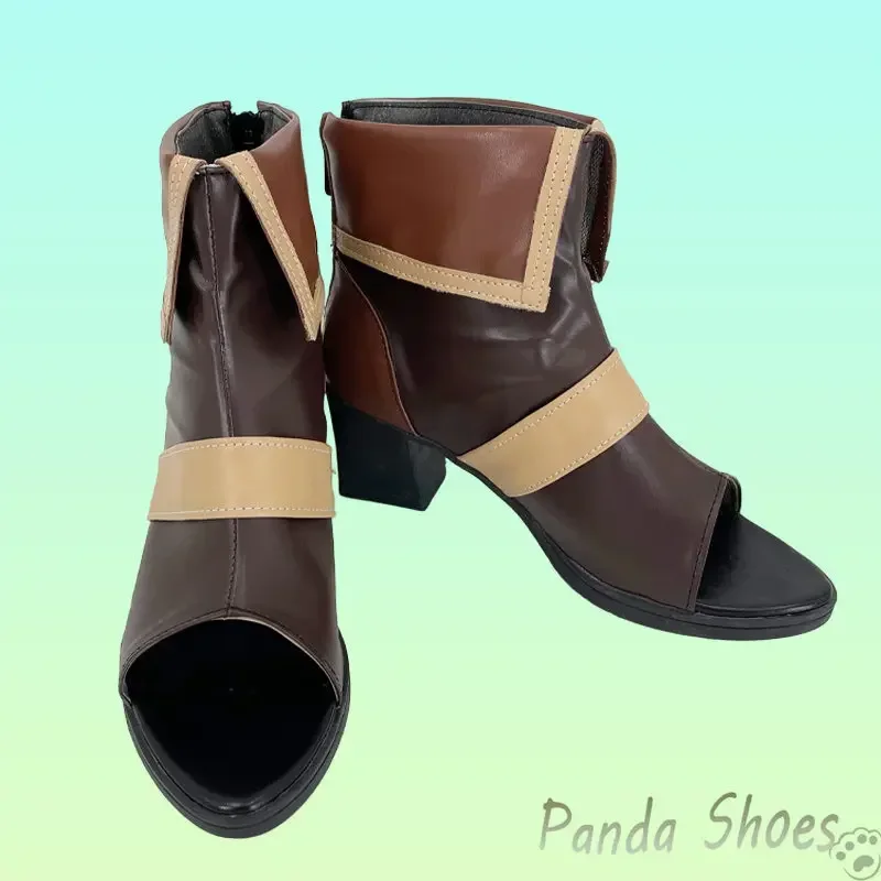 أحذية Genshinimpact Eremite Desert Clearwater التأثيرية لعبة الرسوم المتحركة الهزلية أحذية طويلة أزياء تنكرية أحذية الدعامة لجميع القديسين #6