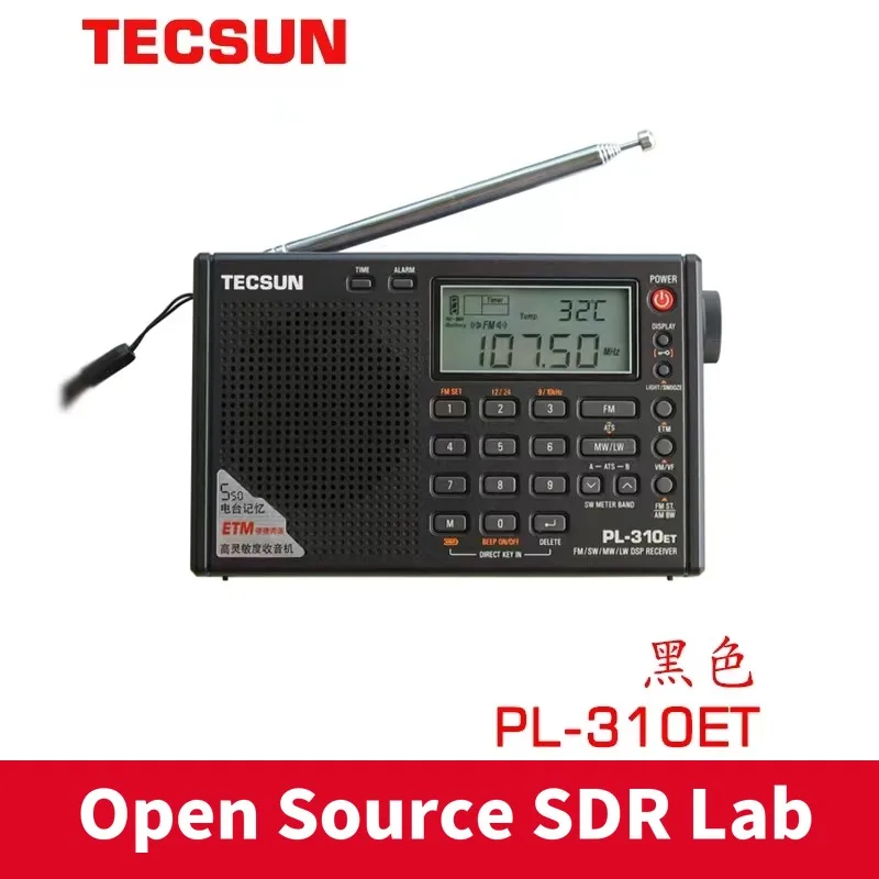 Tecsun PL-310ET Full Radio Digital Demodulator FM/AM/SW/LW Stereo Radio Portable Radio For English Russian User