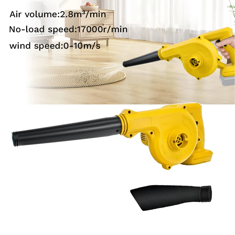 For Makita Dewal 18V Battery Cordless Electric Air Blower Vacuum Cleannig Blower Blowing & Suction Leaf Dust Collector Tool
