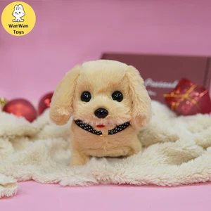 WanWan-لعبة قطيفة للكلاب التفاعلية ، والمشي ، والنباح ، وهز الذيل ، والتمدد ، هدية مثالية للأطفال ، 7 بوصات أعلى 8 مبيعات أفخم جرو Pinscher - No8