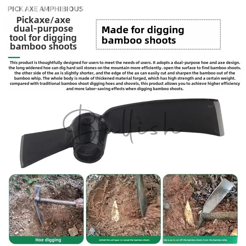Hada artefato ao ar livre aço manganês ferramentas agrícolas daquan escavar o chão e crescer legumes ferramentas agrícolas