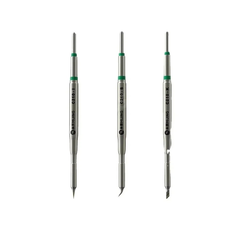 Mijing C210 Series Integrated Soldering Iron Tips and Heating Core Efficient Heat Conduction Temperature Recovery Hand Tools Set