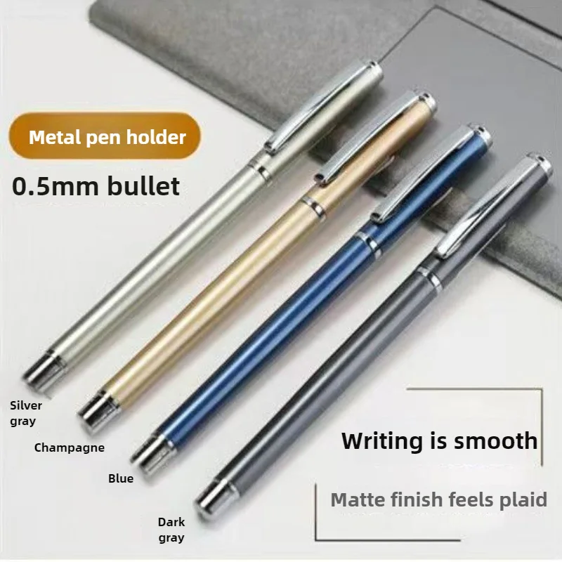 

Metal Business Neutral Pen Signature Carbon Pen Student Engraving Water Office Supplies Writing Tool