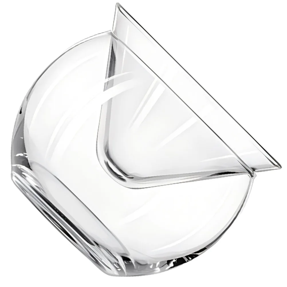 

1Set Glass Serving Bowl Stable Design Clear Salad Bowl Ice Chamber for Fruits Dessert Appetizers Home Use