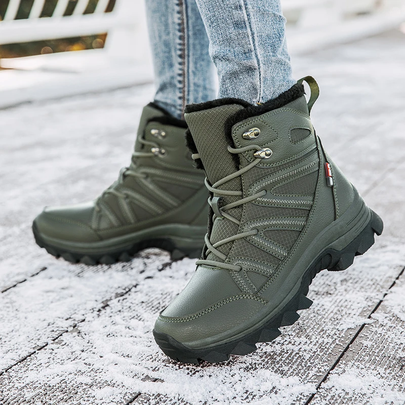 

Winter Women Snow Boots Casual High-top Shoes Warm Women Sneakers Platform Ankle Boots New Outdoor Boots Women big size 42