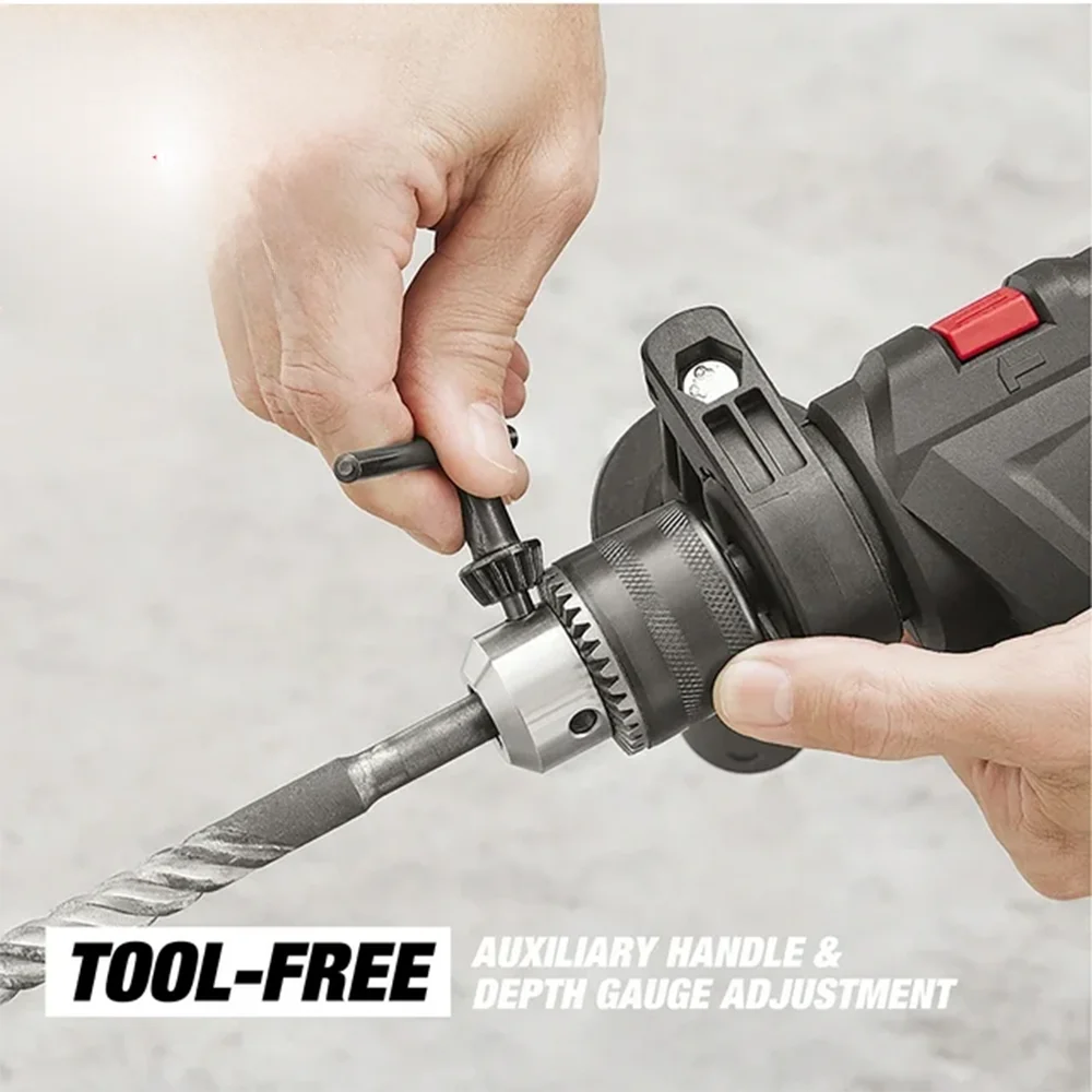 Imagem -04 - Elétrica com Fio Hammer Drill Chuck Keyed 6-amp 120 Volt 2