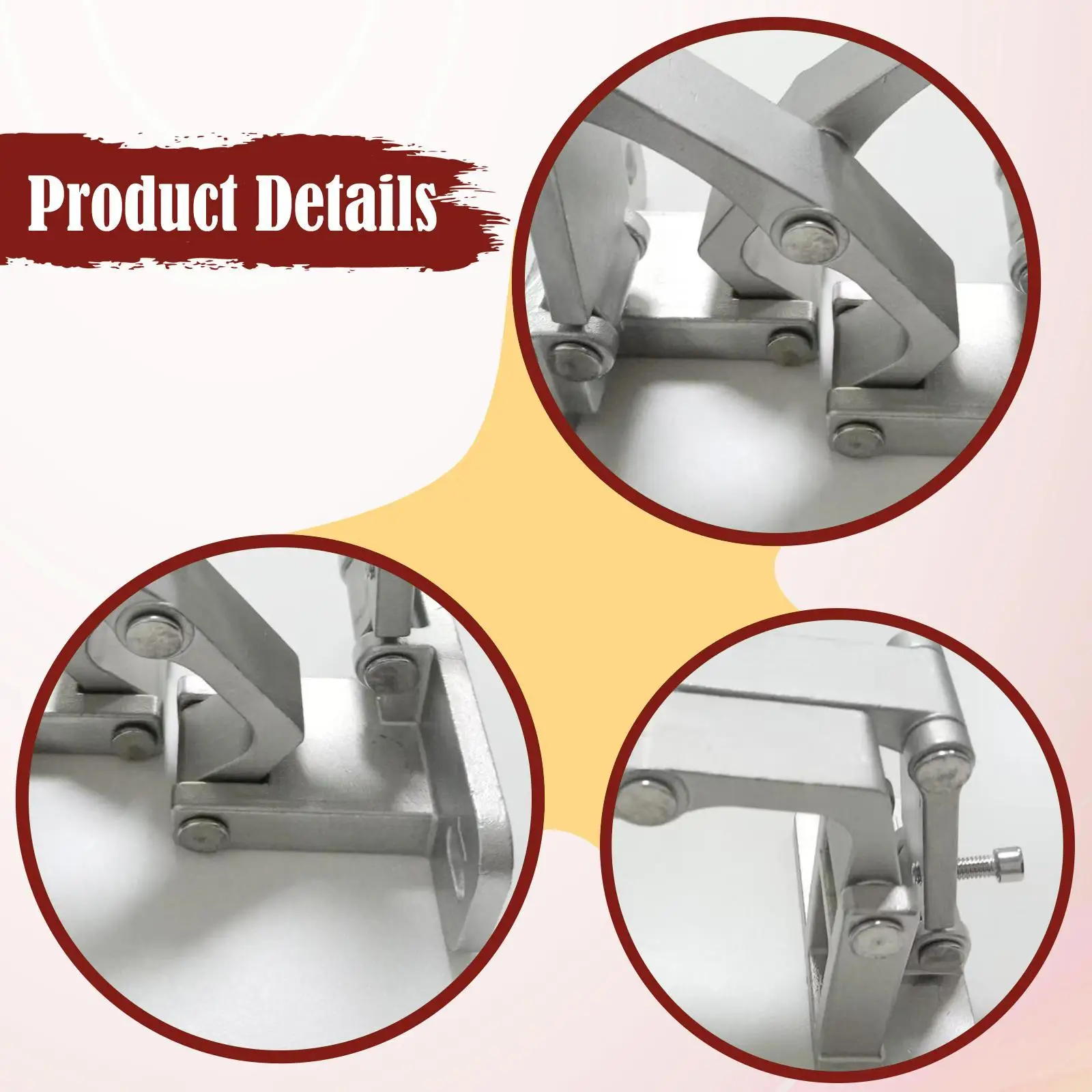 Invisible Stone Door Hinge Concealed Door Hinge 240-300kg Max Load High Strength Multipurpose for Fence Gate Pipe Well Doors