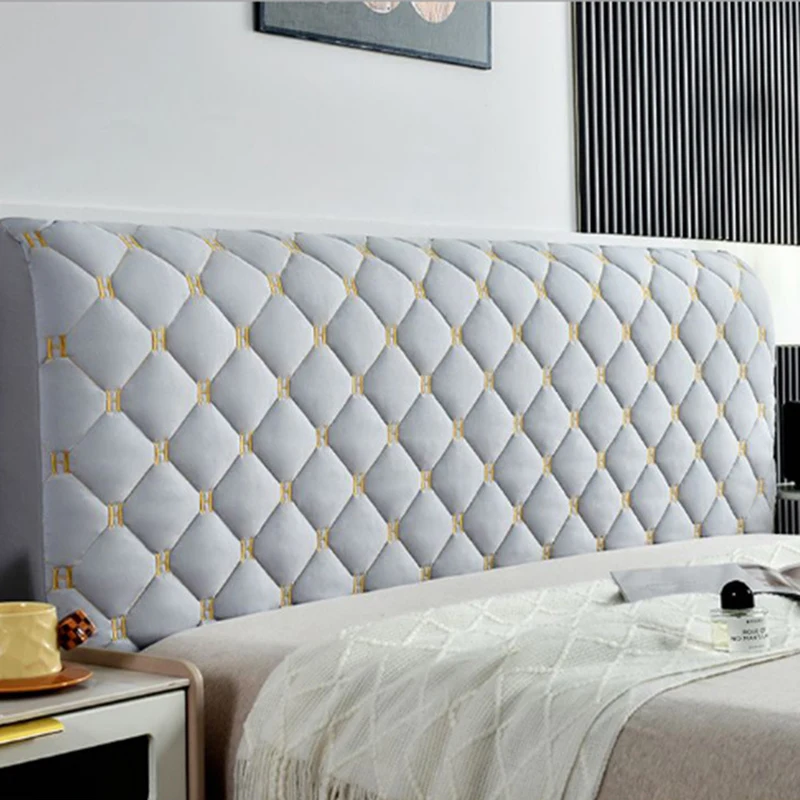 

1pc bed head cover, full cover bed head cover, universal dust cover, headboard backrest pad, detachable and easy to clean