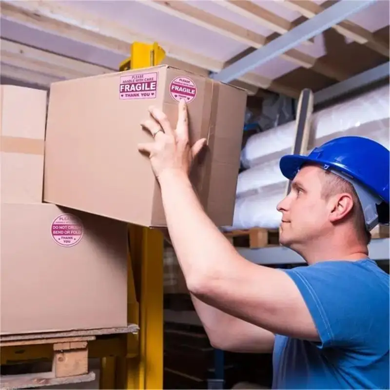Y5LB 10 Sheets Fragile Labels Fragile Sticker Handle for Easy Identification