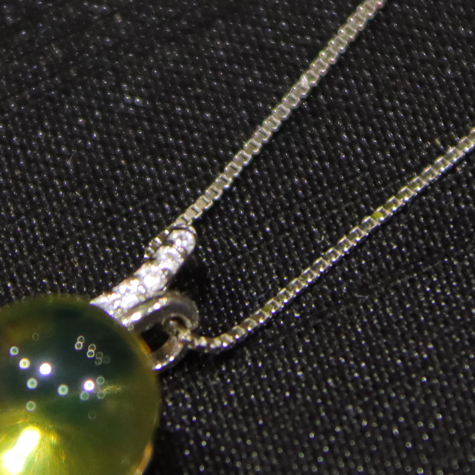 Pure Silver Natural Mexican Blue Amber Geometric Pendant with 8mm and 9mm Beads