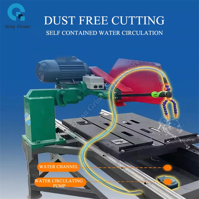 

Электрический настольный станок для резки камня 0-45 ° Многофункциональный станок для резки камня из керамической плитки с прорезями и мрамором