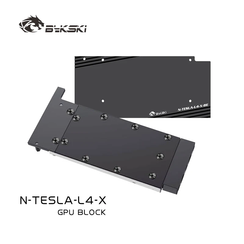

Bykski GPU Block for NVIDIA TESLA L4 Video Card Water Cooling/Dense Waterways/All Metal Copper Radiator N-TESLA-L4-X