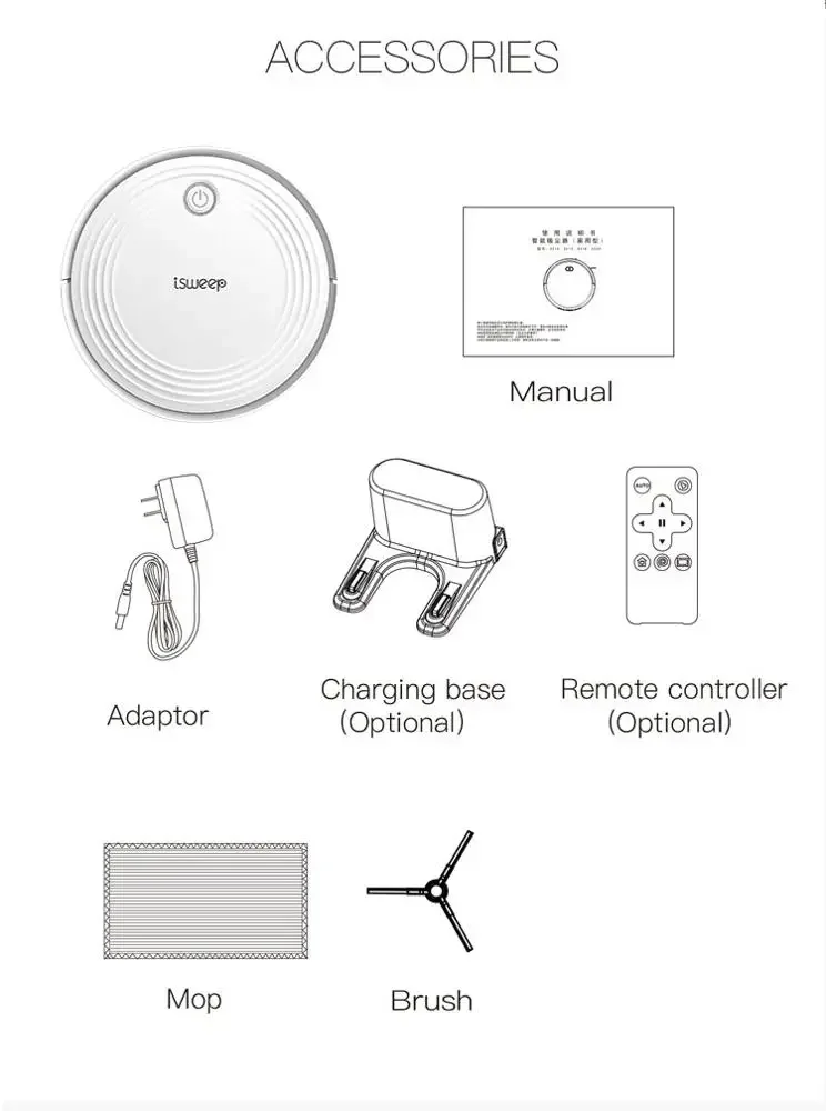 Mapping Sweeping Mopping Cleaning Staubsauger Robot Dry And Wet