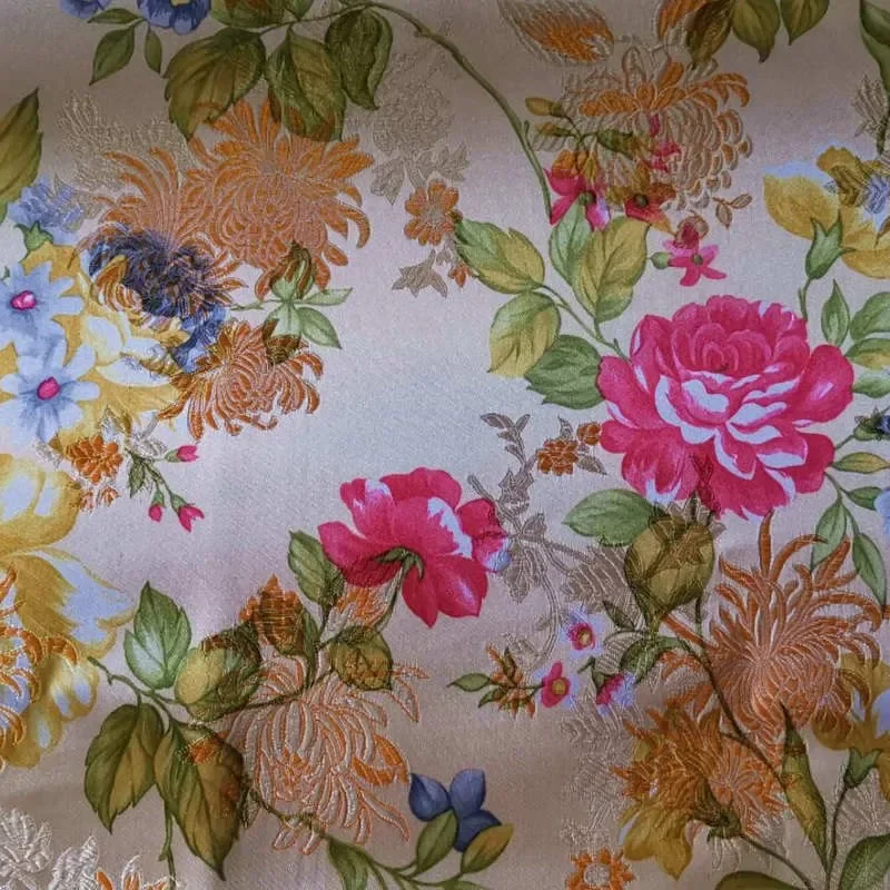 

Парчовая ткань с принтом в китайском стиле, вечерние платья «сделай сам», костюмы Hanfu Tang, Cheongsams, ювелирные изделия ручной работы, сумки-раскладушки 100x150 см