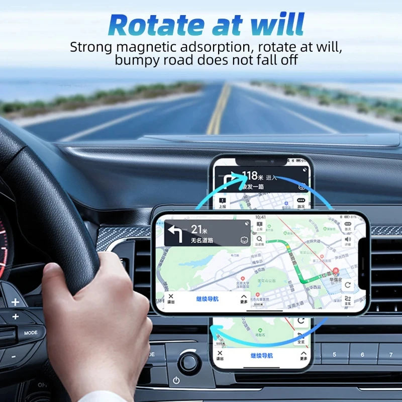 Für Magnetische Auto Halter Für IPhone Samsung Handy Halter Stehen Auto Air Vent Magnet Halterung GPS Unterstützung Auto Telefon Halter – Detail 11