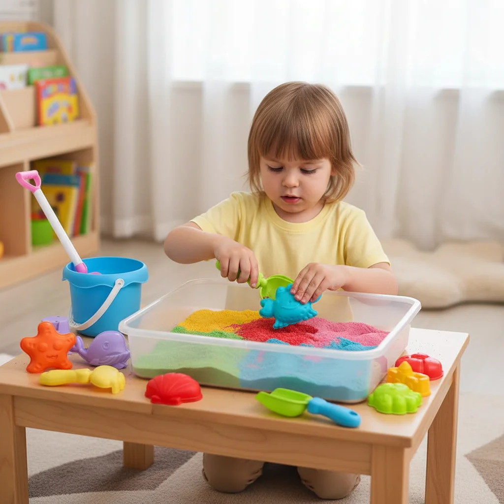17Pcs Kids Beach Toys Set with Sandbox Bucket Spades Starfish Sea Horse Dolphin Molds Toddler Summer Outdoor Sand Pit Toys