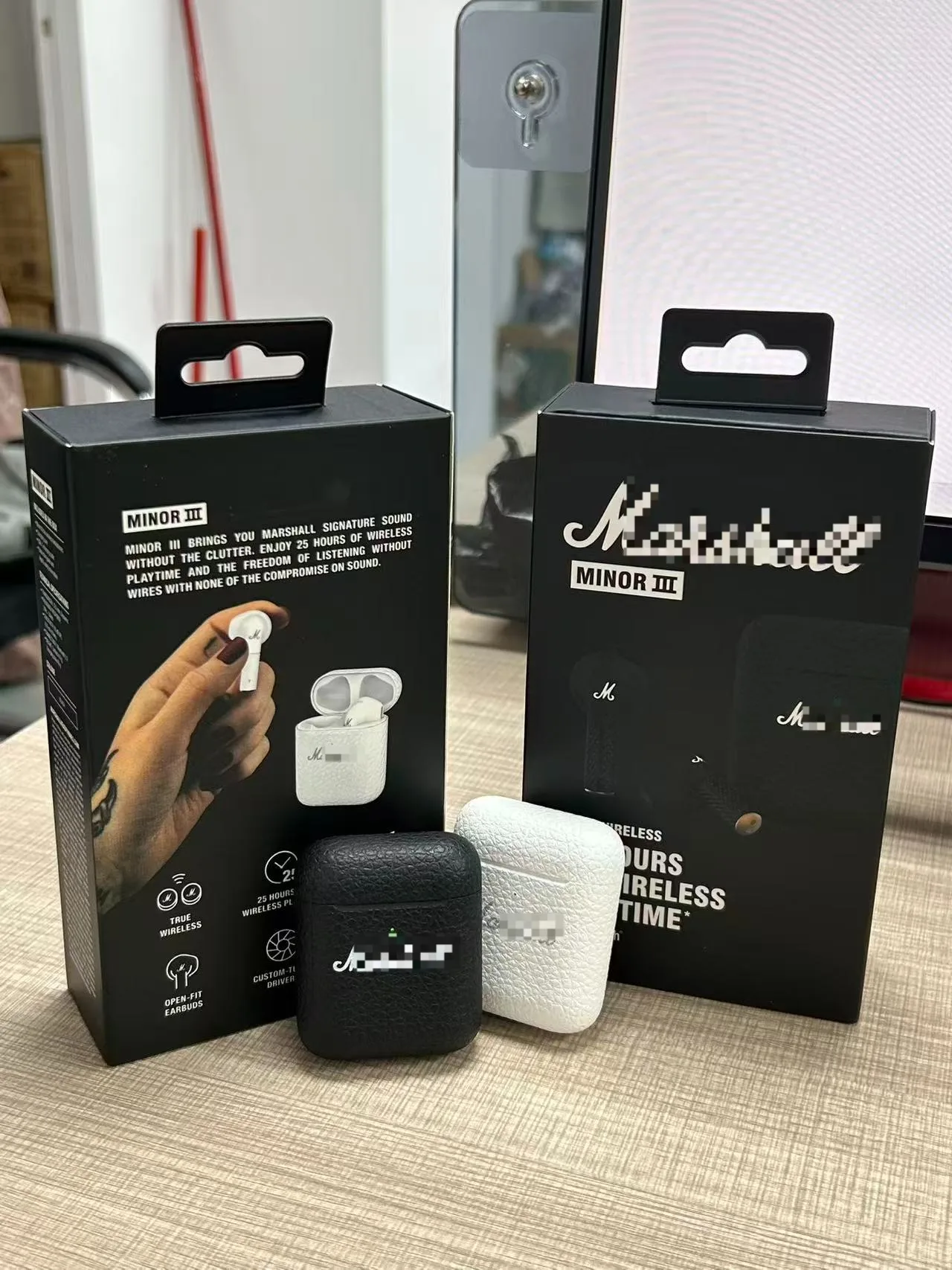 2025 موضة جديدة مارشال سماعات أذن شبه داخل الأذن سماعات بلوتوث لاسلكية صغيرة III الراقية