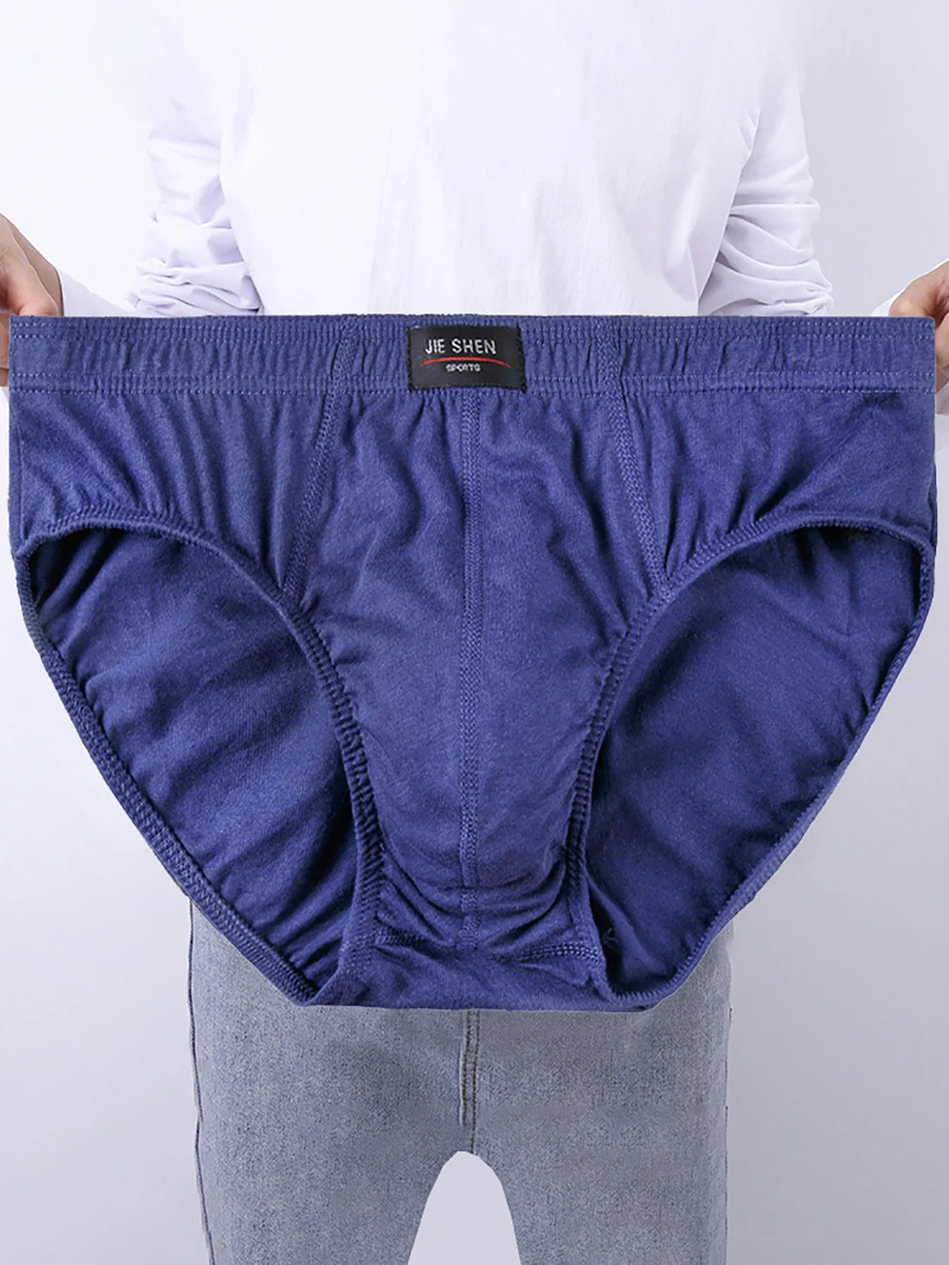 5pcs Summer 100% Pure Cotton Men's Triangle Underwear Plus Size Men's Underwear Men's Comfortable Breathable Underwear S-XXL