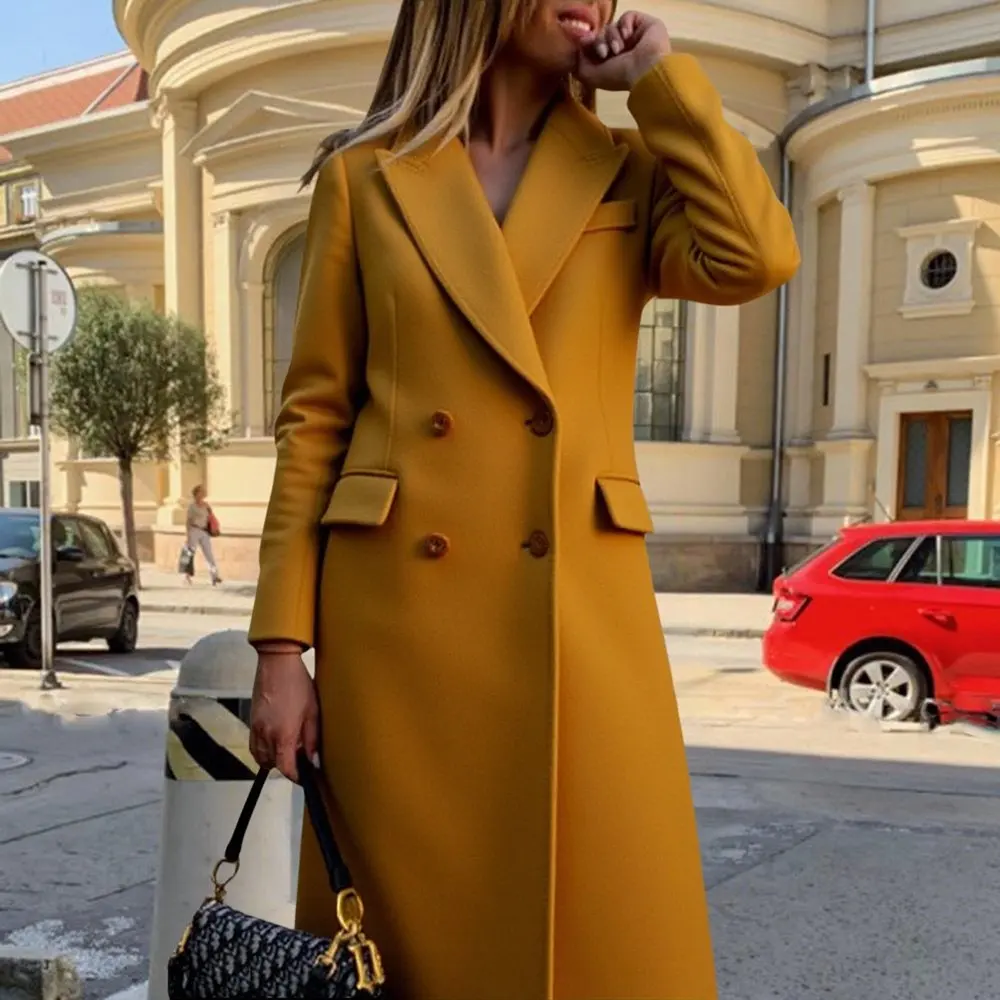 

Women's Winter Casual Style Coat Comfortable Fit Upperwear for Cold Weather absent Decorative Elements