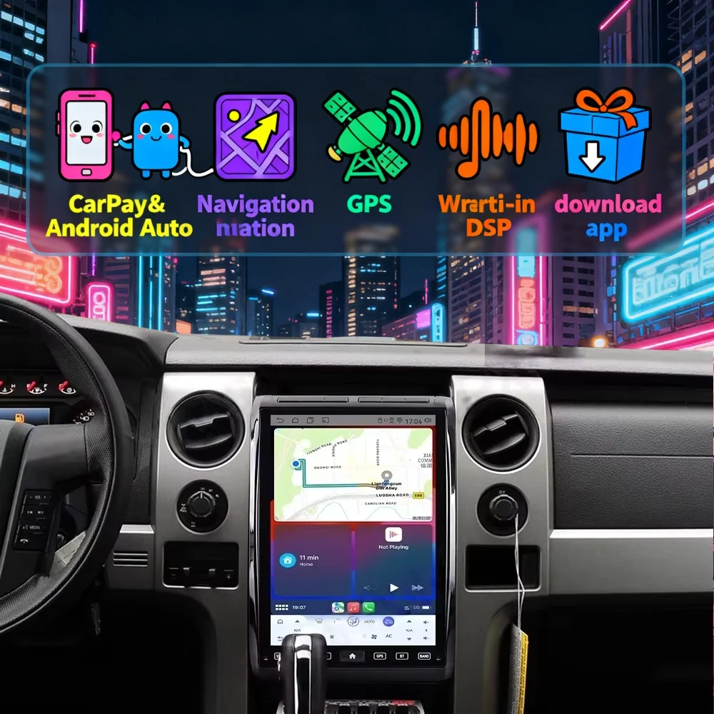 

14.5" Android13 For Ford F150 Raptor 2009-2014 Wireless Carplay Car GPS Navigation Stereo Multimedia Video Player 2.5k Headunit