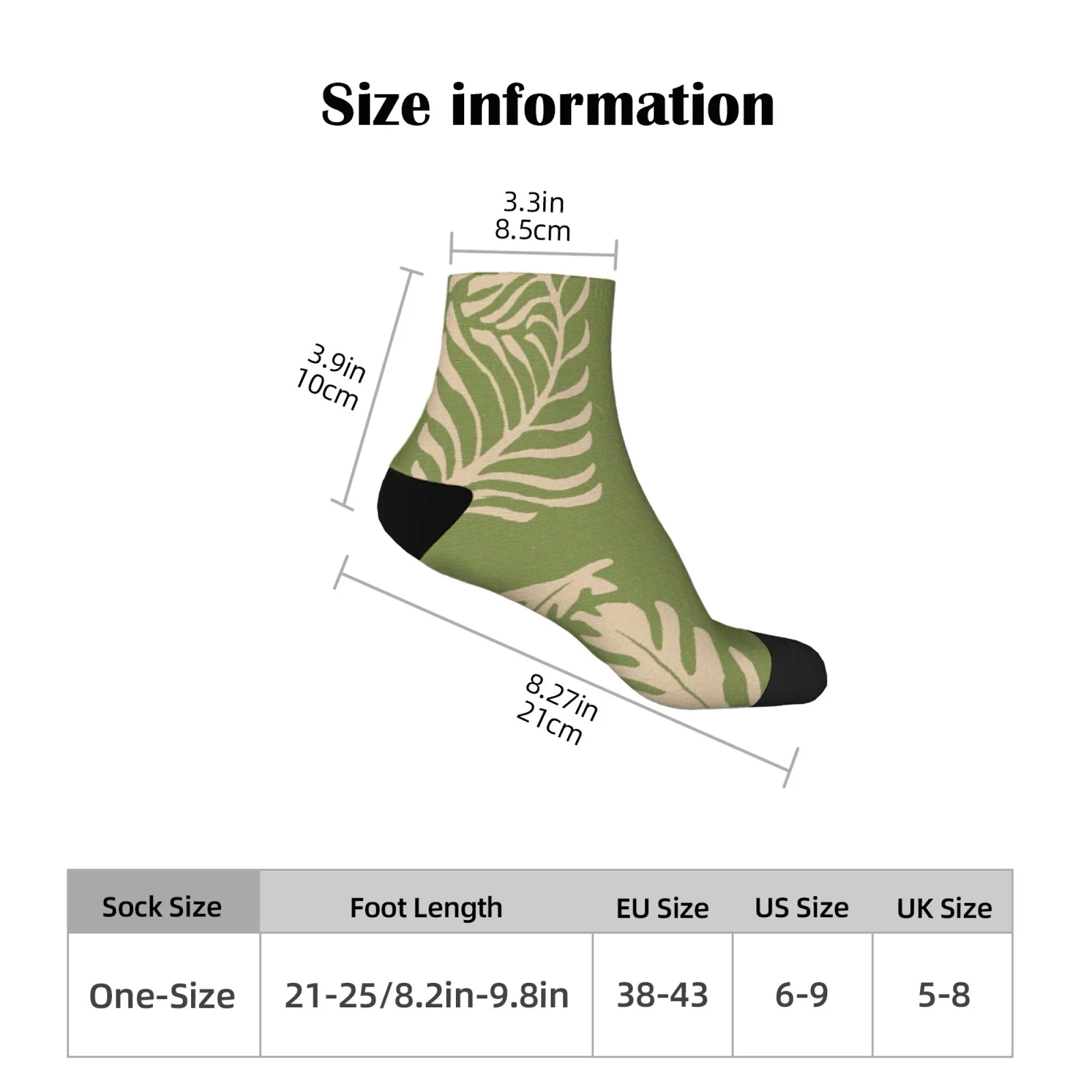 جوارب قصيرة "شجر شخصية" من مزيج البوليستر، جوارب كاجوال مريحة للنساء والرجال للجنسين، ناعمة ومسامية وخفيفة الوزن #2