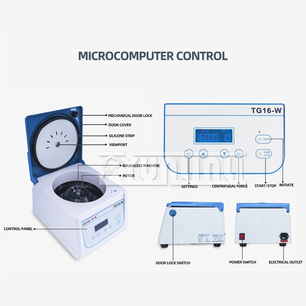 TG16-W Electric Digital Centrifuge 16000r/min 220V 100W Micro Centrifuge Laboratory/Hospital