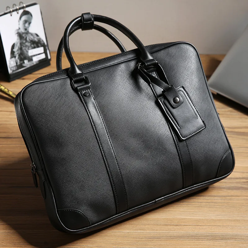 New Business Handbags Men Top-Handle Bags Large Capacity Men\'s Hand Bags Fashion Briefcases Multifunctional Laptop Bags Satchels