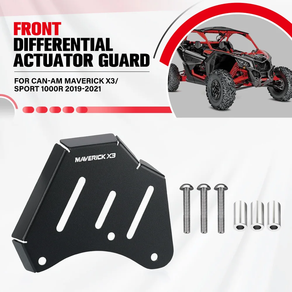 

For Can-Am Maverick X3/Sport 1000R 2019 2020 2021 Motorcycle Aluminium CNC Front Differential Actuator Guard Cover Accessories