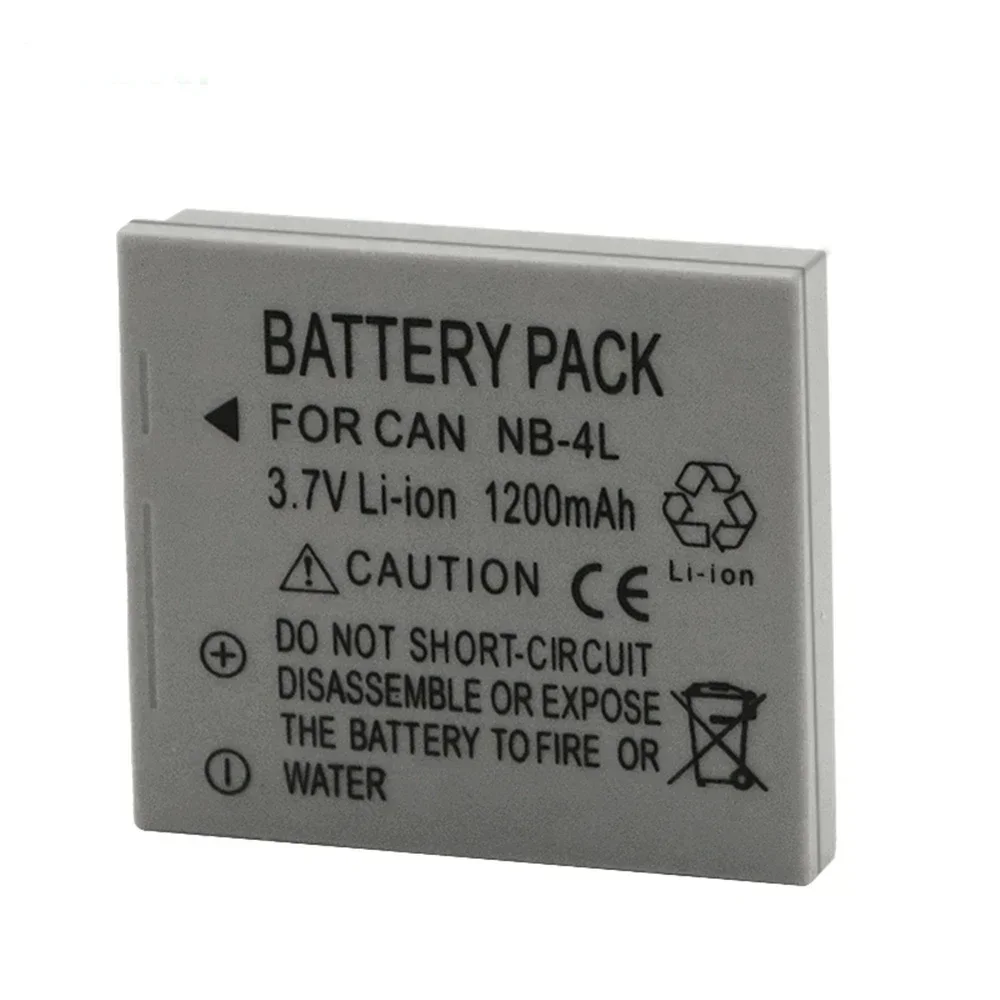 Rechargeable NB-4L Battery for Canon IXUS 40, 30, 50, 55, S5, WA60, TX1, DS4, SD960, IS, 255, HS Cameras