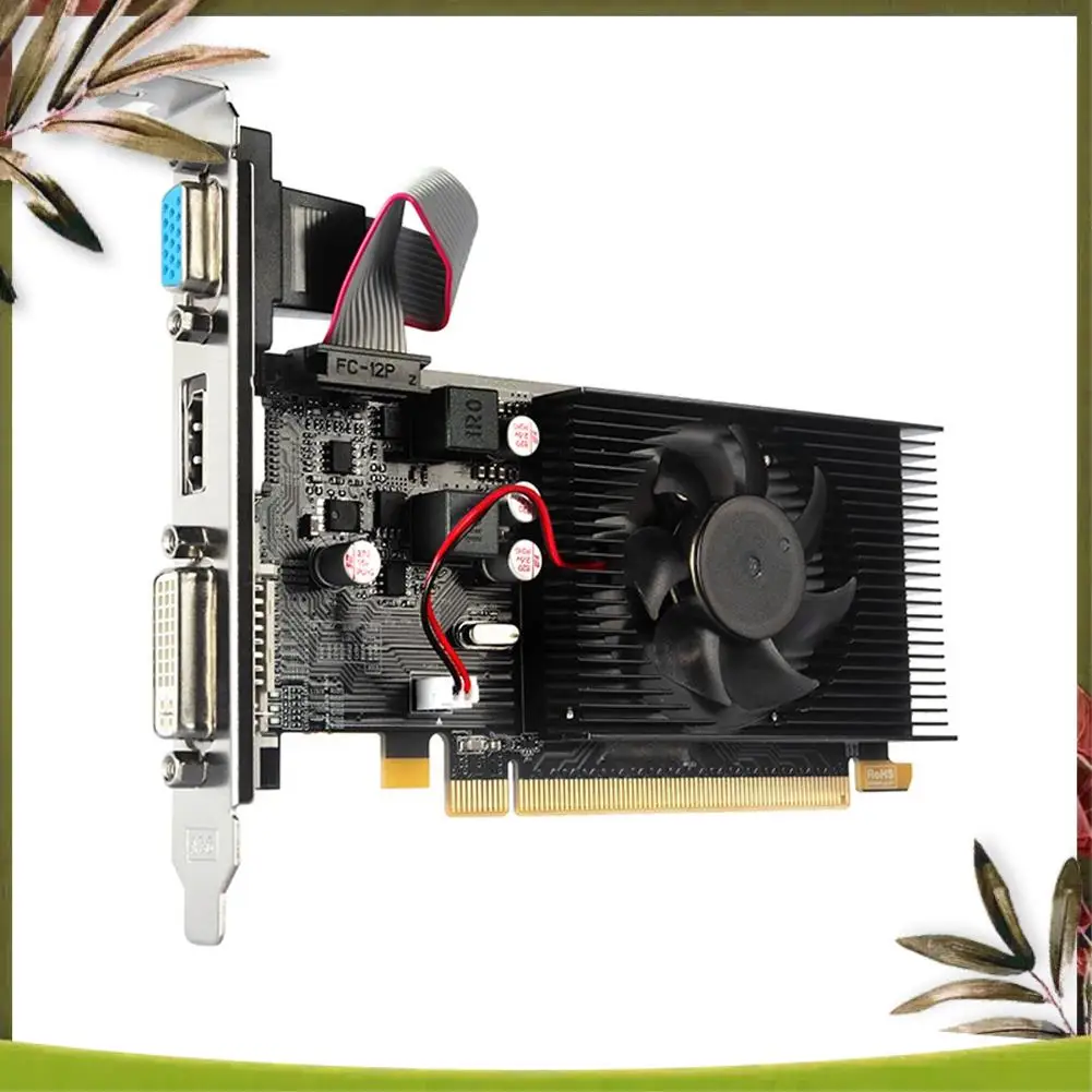 ABDW-HD7450 Graphics Card 64Bit 2GB GDDR3 PCI-E 2.0 X16 -Compatible VGA DVI-I Video Card For AMD Radeon HD 7450 2G 64 Bit