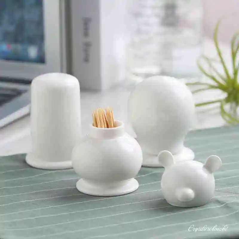 Plain white bone china toothpick holders, ceramic cute holder box, enemal toothpick box, novalty toothpick case, toothpick lot