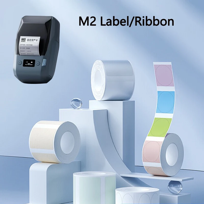 Niimbot M2 Label Thermal Transfer Paper for M2 Printer Thermal Transfer Ribbon Home Office 20-50mm Width Label Paper Sticker