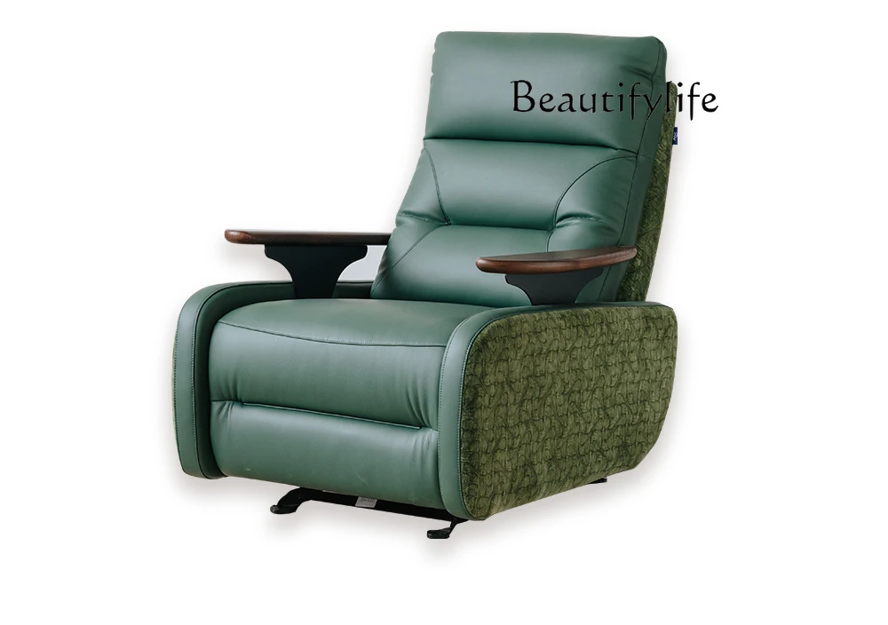 

Multifunctional leather sofa chair lazy living room single seat adjustable casual designer style fashion
