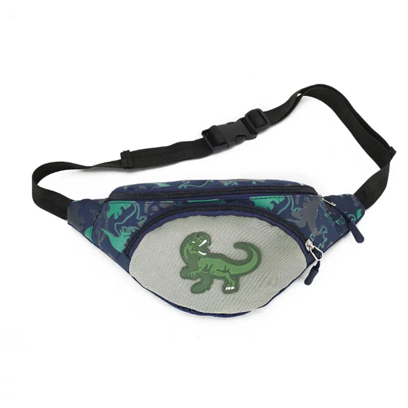 Kid Waist Bag For Girl Boy Cute Fanny Cartoon Dinosaur Chest Children Belt Bag Money Pouch Baby Zipper Waist Pack Bag