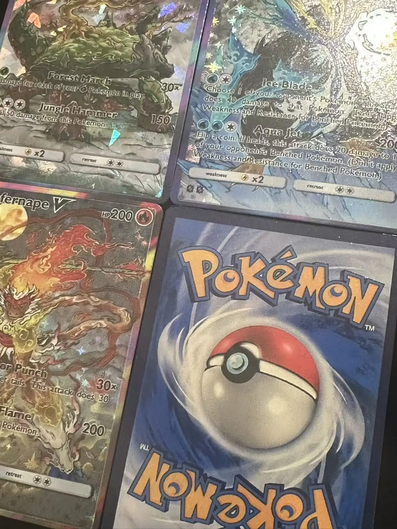 Potdemiel لتقوم بها بنفسك بطاقات البوكيمون 3 قطعة هولو نادر PTCG بطاقات Infernape Torterra Empoleon Moltres كامل الفن البوكيمون بطاقات التداول هدية #6