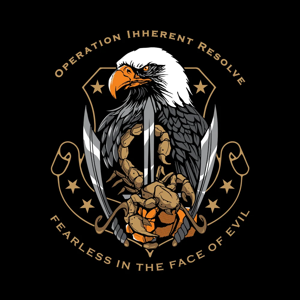 Operation Inherent Resolve- Joint Task Force Veteran T-Shirt O-Neck Short Sleeve Summer Casual Mens