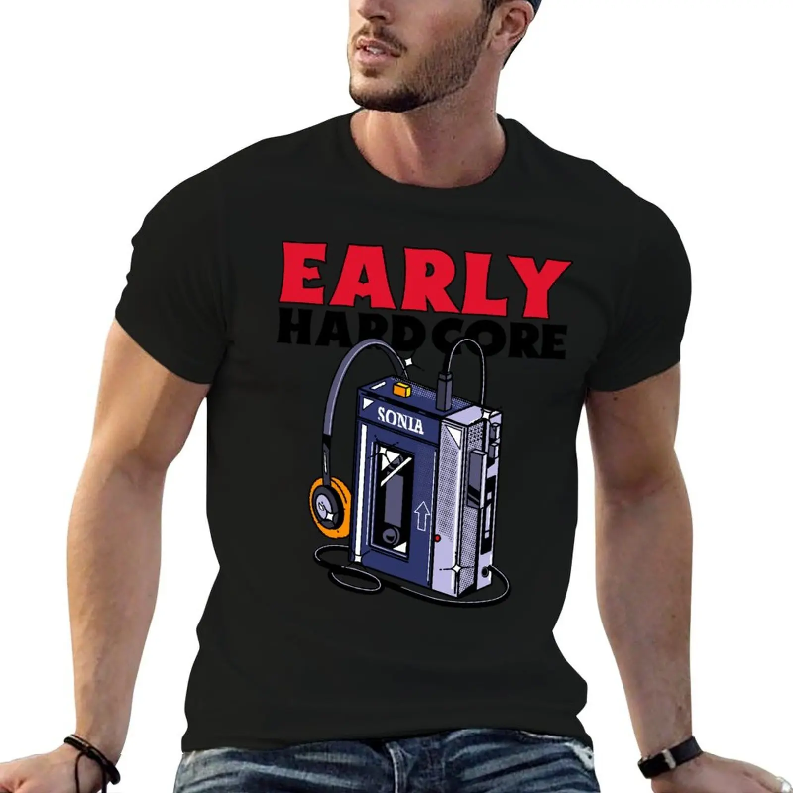 EARLY - Gabber Hardcore Design T-Shirt plus size clothes oversize t-shirts man mens cotton t shirts