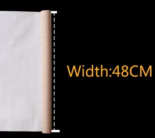 Imagem -02 - Ginflash-primed Blank Canvas Layer Pintura a Óleo Pintura Acrílica Mistura de Linho Rolo 5m 28 cm 48cm Largura