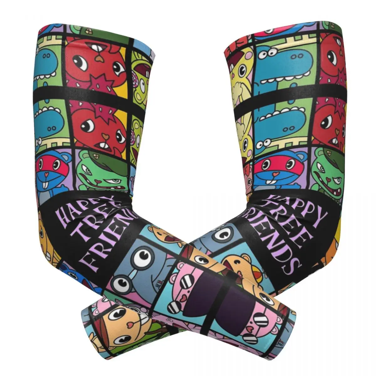 

Happy Tree Friends уличные рукава для защиты от солнца и ультрафиолета, летние велосипедные татуировки, рукава