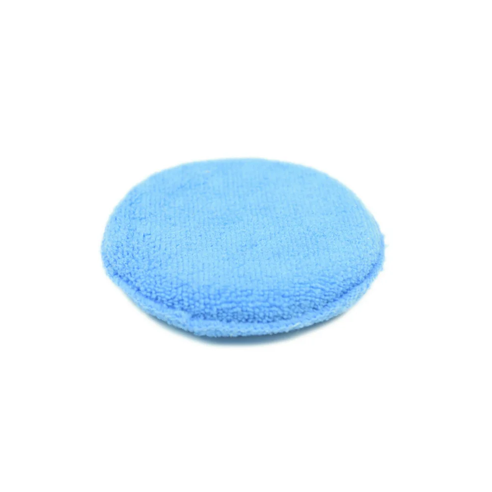

6pcs 5 Inch Blue Wax Sponge For Car Cleaning Durable Polish Applicator Pad Use With Tyre Trim Dressing Vehicle Glass Detailing