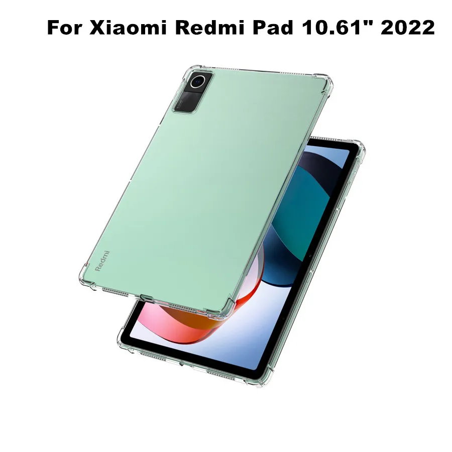 For Redmi Pad Case Transparent Air-bags Soft Silicone TPU Protection Shockproof  Capa Fundas For  RedmiPad 10.61