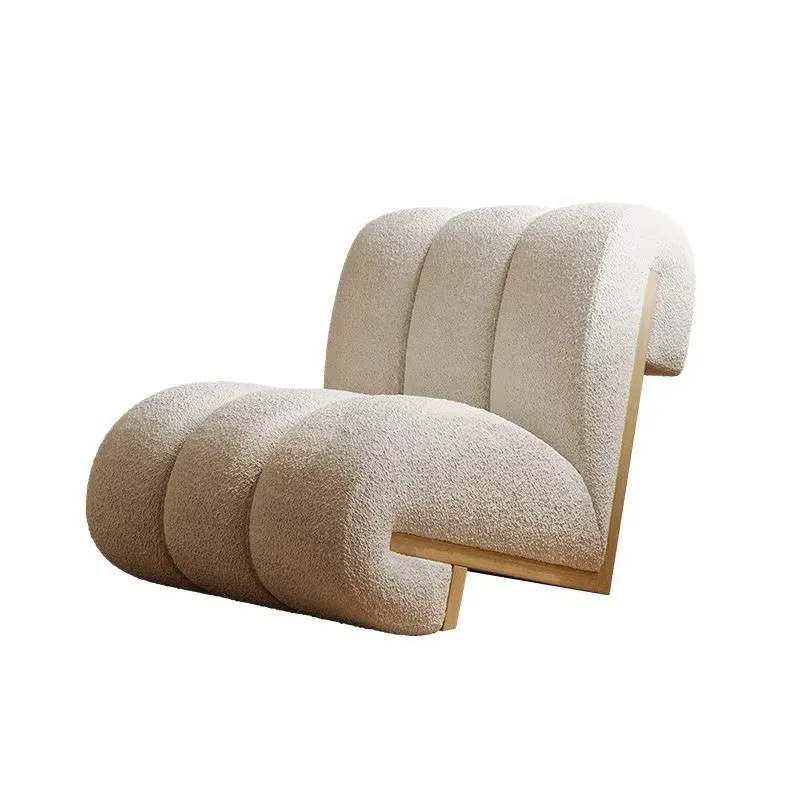 

Lazy simple living room single sofa chair balcony bedroom Nordic modern casual sofa chair living room furniture