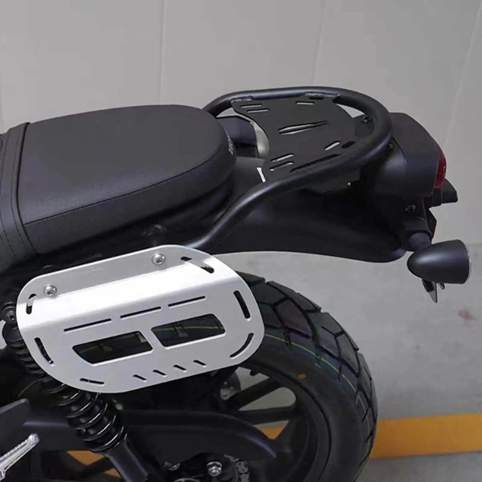 Motorcycle Side Saddlebag Support Rack Heavy Duty Rear Luggage Rack for CL300 Aluminum Alloy